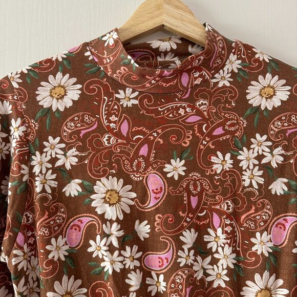 Vada Winter Ayla Bell Sleeve Floral‎ Dress Dimestore Cowgirl Women's Size XS NWT - Picture 3 of 9